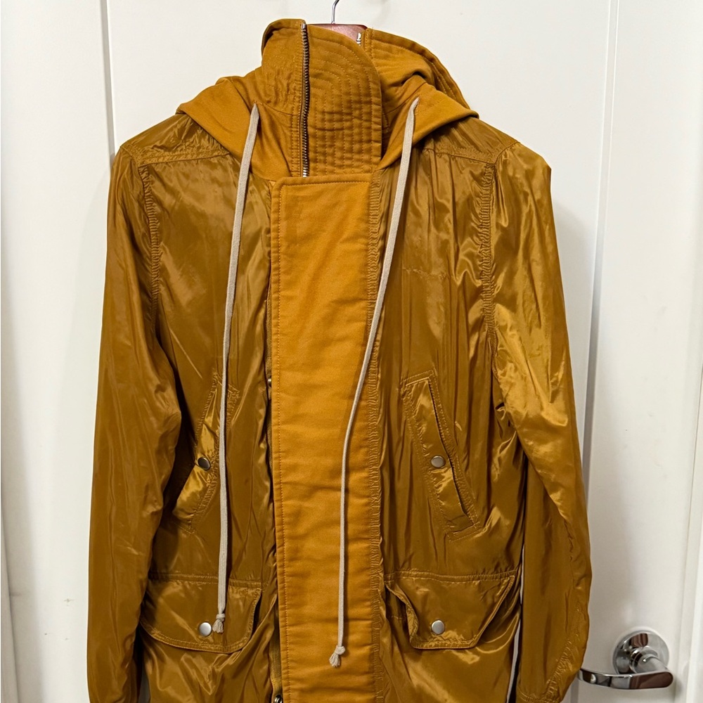 Rick Owens topaz “yellow / gold “ colored coat